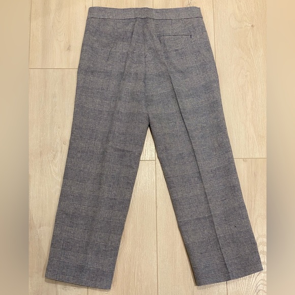J. Crew Factory Plaid Wide Leg Crop Pant - Picture 2 of 6